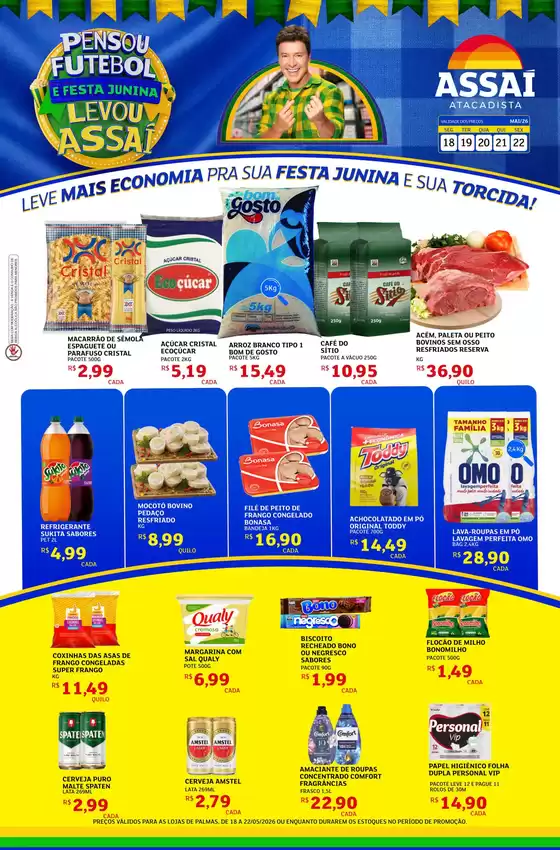 Catálogo Assaí Atacadista | Encarte Assaí Atacadista 47019-115 | 2026-05-18T00:00:00.000Z - 2026-05-22T00:00:00.000Z