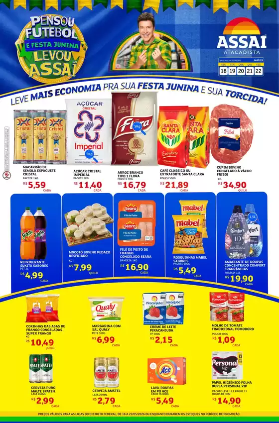 Catálogo Assaí Atacadista | Encarte Assaí Atacadista 47019-226 | 2026-05-18T00:00:00.000Z - 2026-05-22T00:00:00.000Z