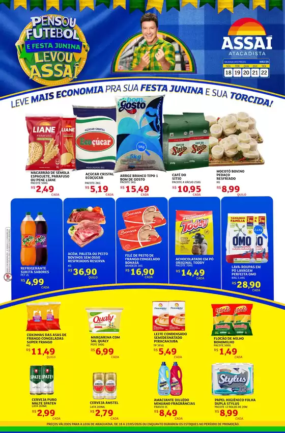 Catálogo Assaí Atacadista | Encarte Assaí Atacadista 47019-813 | 2026-05-18T00:00:00.000Z - 2026-05-22T00:00:00.000Z