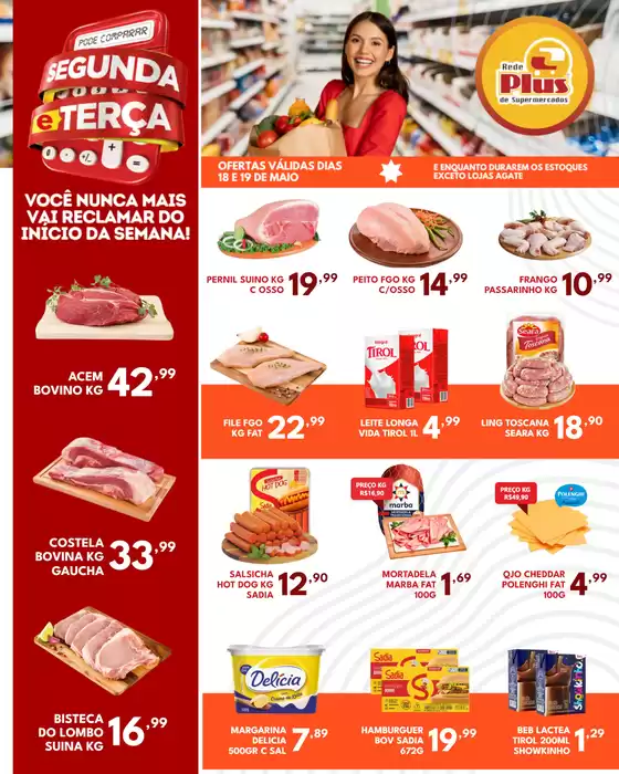 Catálogo Rede Plus Supermercados em Campo Grande | Jornal de ofertas | 2026-05-18T00:00:00.000Z - 2026-05-19T00:00:00.000Z