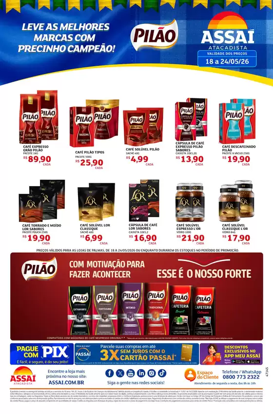 Catálogo Assaí Atacadista | Encarte Assaí Atacadista 47145-115 | 2026-05-18T00:00:00.000Z - 2026-05-24T00:00:00.000Z