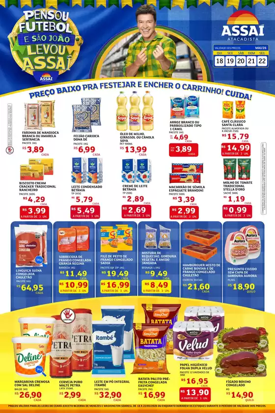 Catálogo Assaí Atacadista | Encarte Assaí Atacadista 46951-128 | 2026-05-18T00:00:00.000Z - 2026-05-22T00:00:00.000Z