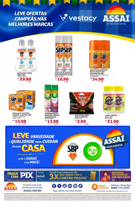 Catálogo Assaí Atacadista | Encarte Assaí Atacadista 47387-442 | 2026-05-18T00:00:00.000Z - 2026-05-24T00:00:00.000Z