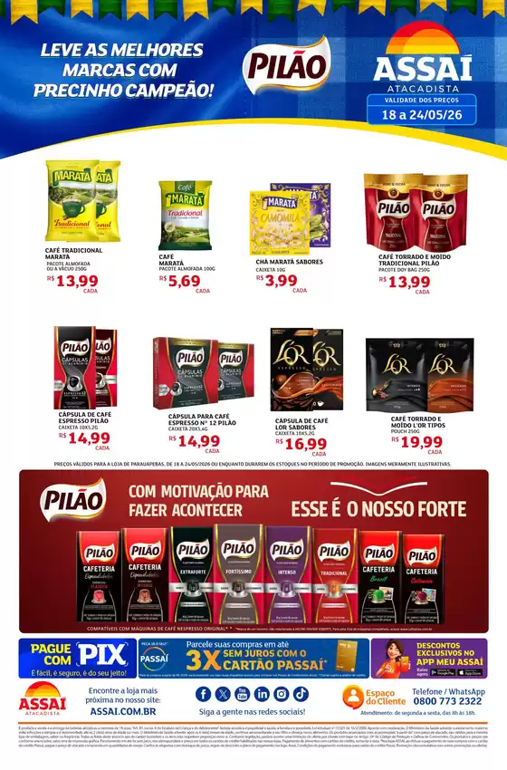 Catálogo Assaí Atacadista | Encarte Assaí Atacadista 47388-64 | 2026-05-18T00:00:00.000Z - 2026-05-24T00:00:00.000Z