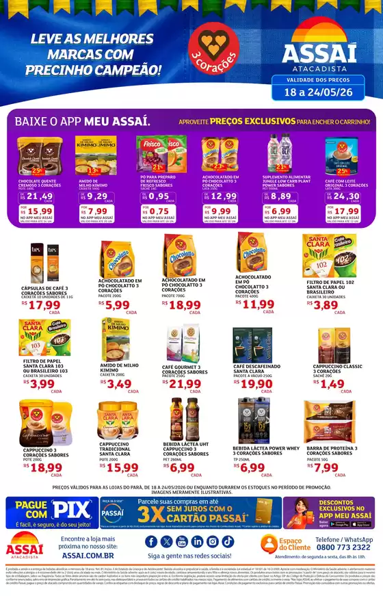 Catálogo Assaí Atacadista | Encarte Assaí Atacadista 47033-576 | 2026-05-18T00:00:00.000Z - 2026-05-24T00:00:00.000Z