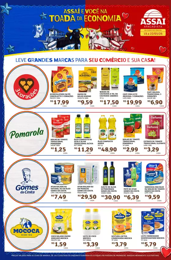 Catálogo Assaí Atacadista | Encarte Assaí Atacadista 47236-74 | 2026-05-18T00:00:00.000Z - 2026-05-22T00:00:00.000Z