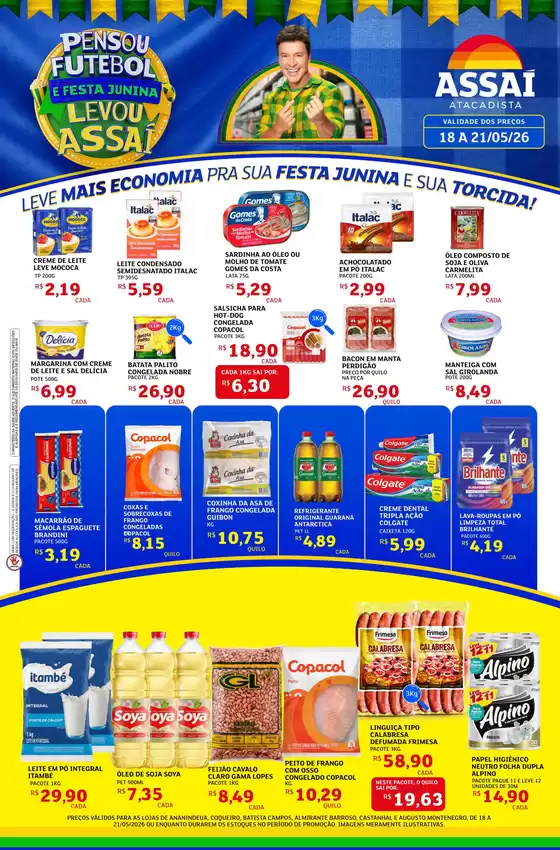Catálogo Assaí Atacadista em Recife | Encarte Assaí Atacadista 47180-63 | 2026-05-18T00:00:00.000Z - 2026-05-21T00:00:00.000Z