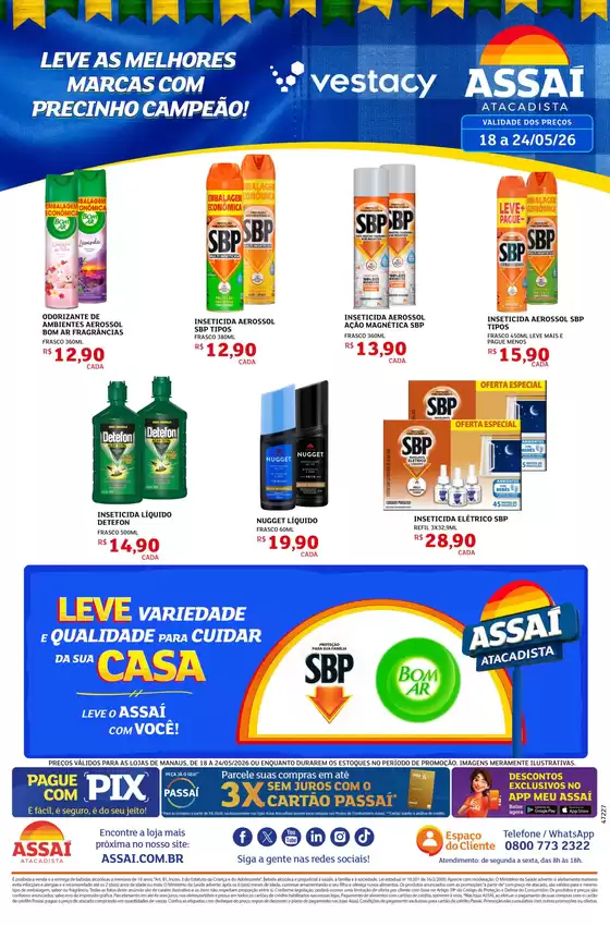 Catálogo Assaí Atacadista em Recife | Encarte Assaí Atacadista 47227-74 | 2026-05-18T00:00:00.000Z - 2026-05-24T00:00:00.000Z