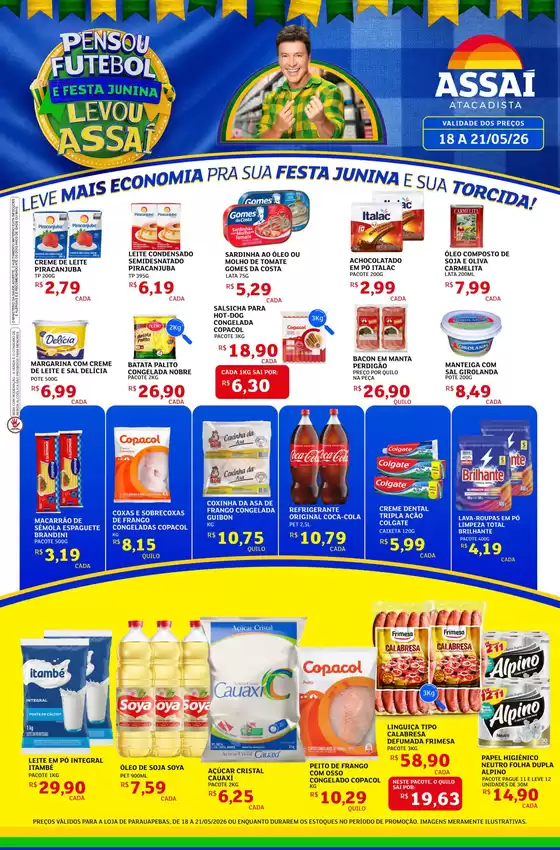 Catálogo Assaí Atacadista em Recife | Encarte Assaí Atacadista 47180-64 | 2026-05-18T00:00:00.000Z - 2026-05-21T00:00:00.000Z