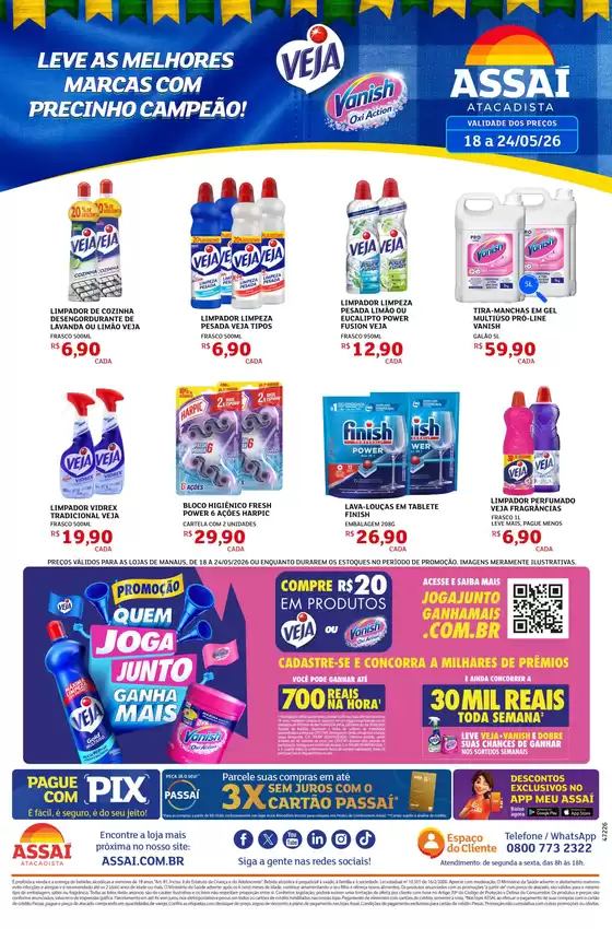 Catálogo Assaí Atacadista em Recife | Encarte Assaí Atacadista 47226-74 | 2026-05-18T00:00:00.000Z - 2026-05-24T00:00:00.000Z