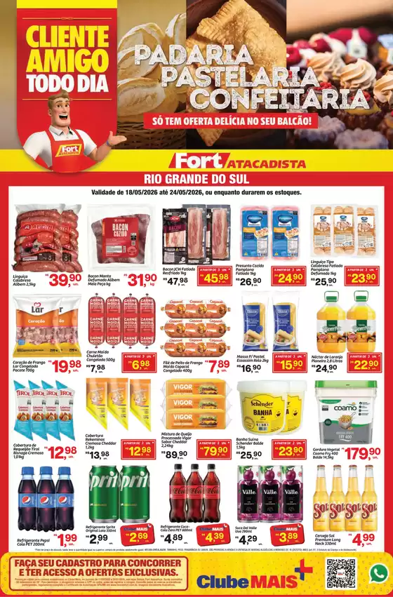 Catálogo Fort Atacadista | RS Fort Food Padaria 18 a 24 MAI 26 Final | 2026-05-18T00:00:00.000Z - 2026-05-24T00:00:00.000Z