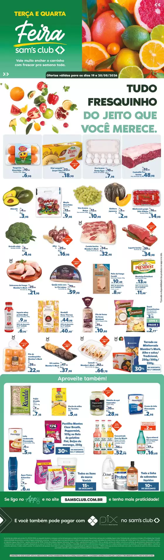 Catálogo Sam's Club | OFERTAS FEIRA | 2026-05-19T00:00:00.000Z - 2026-05-20T00:00:00.000Z