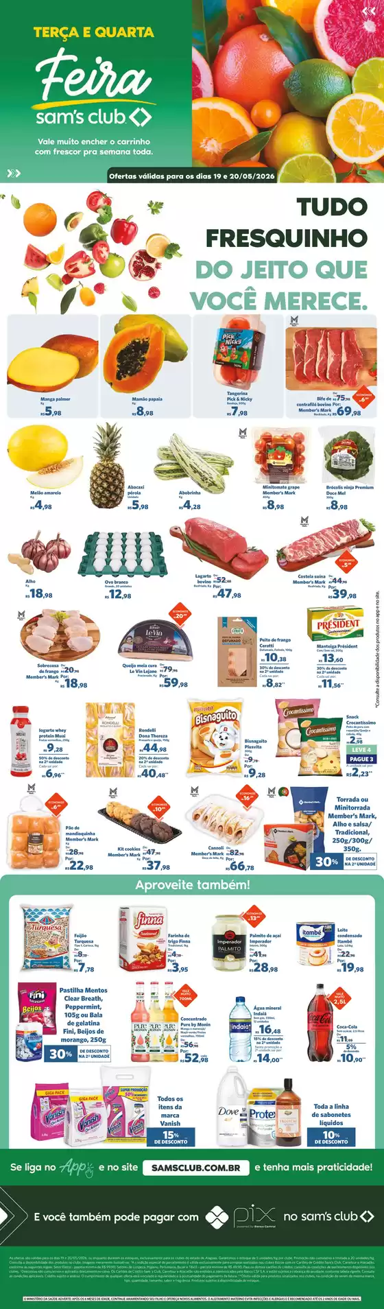 Catálogo Sam's Club | Promoções especiais em andamento | 2026-05-19T00:00:00.000Z - 2026-05-20T00:00:00.000Z