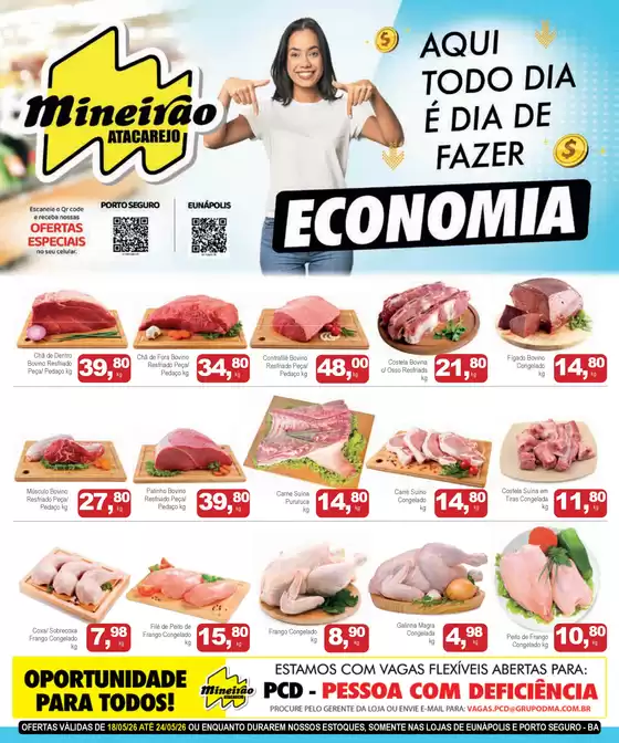Catálogo Mineirão Atacarejo em Santa Tereza do Oeste | MINEIRAO ATACAREJO PORTO SEGURO e EUNAPOLIS 18.05 A 24.05 | 2026-05-18T00:00:00.000Z - 2026-05-24T00:00:00.000Z