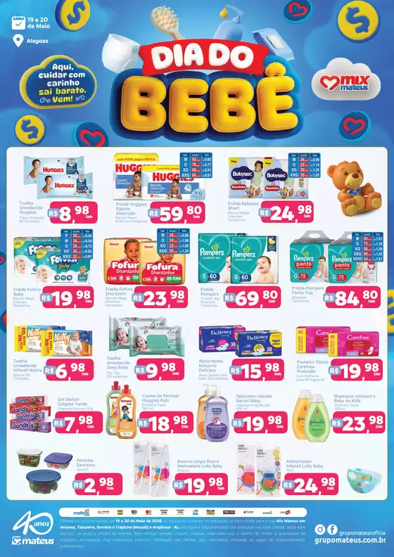 Catálogo Supermercados Mateus | Dia do Bebe | 2026-05-19T00:00:00.000Z - 2026-05-20T00:00:00.000Z