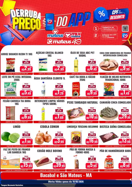 Catálogo Supermercados Mateus | Derruba Preço | 2026-05-19T00:00:00.000Z - 2026-05-19T00:00:00.000Z