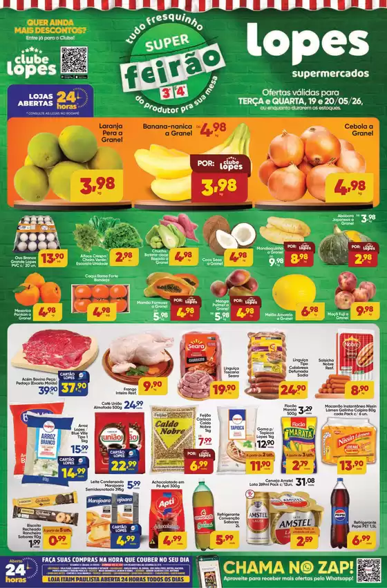 Catálogo Lopes Supermercados | SUPER FEIRÃO - TERÇA E QUARTA | 2026-05-19T00:00:00.000Z - 2026-05-20T00:00:00.000Z