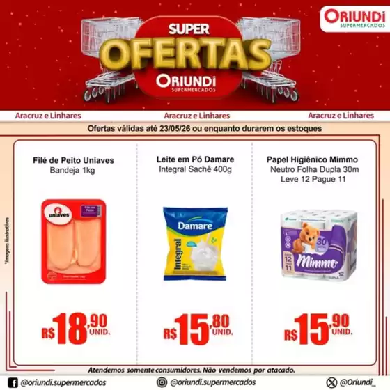 Catálogo Oriundi | Super Ofertas | 2026-05-20T00:00:00.000Z - 2026-05-23T00:00:00.000Z