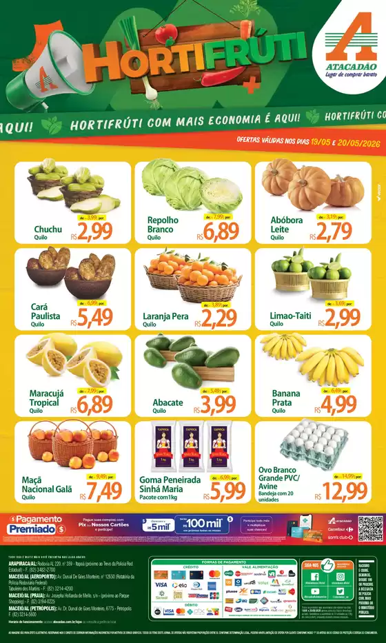 Catálogo Atacadão em Queimados | Atacadão - Hortifrúti | 2026-05-20T00:00:00.000Z - 2026-05-20T00:00:00.000Z