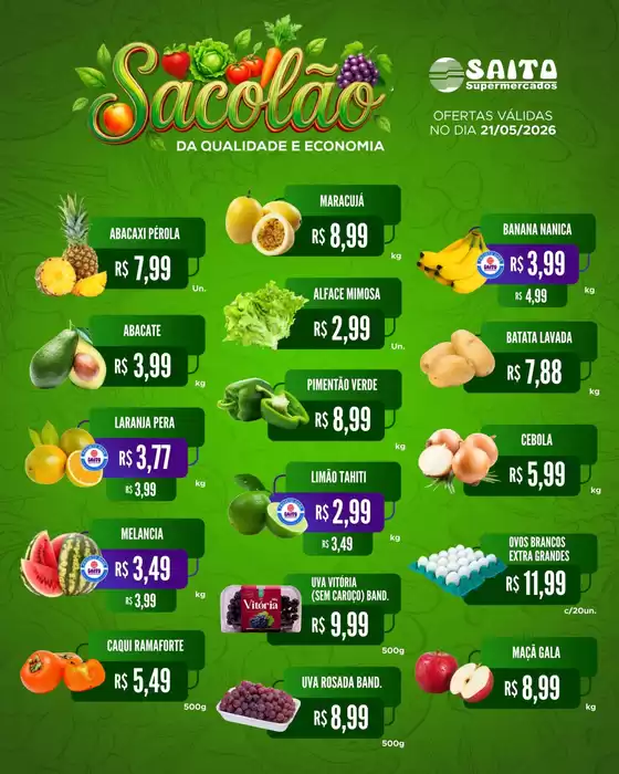 Catálogo Saito Supermercados | Economize agora com nossas ofertas | 2026-05-21T00:00:00.000Z - 2026-05-21T00:00:00.000Z