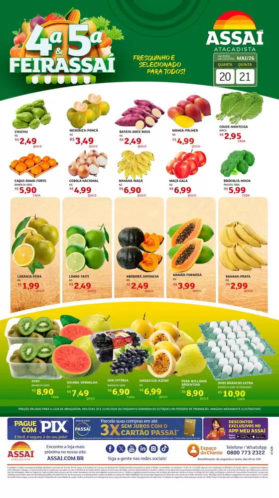 Catálogo Assaí Atacadista | Encarte Assaí Atacadista 47426-813 | 2026-05-20T00:00:00.000Z - 2026-05-21T00:00:00.000Z