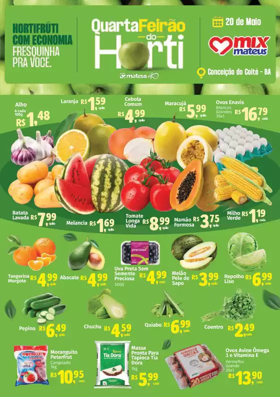 Catálogo Supermercados Mateus | Quarta do Horti | 2026-05-20T00:00:00.000Z - 2026-05-20T00:00:00.000Z