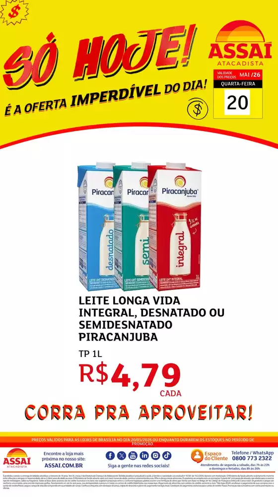 Catálogo Assaí Atacadista em Montalvânia | Encarte Assaí Atacadista 47541-226 | 2026-05-20T00:00:00.000Z - 2026-05-20T00:00:00.000Z