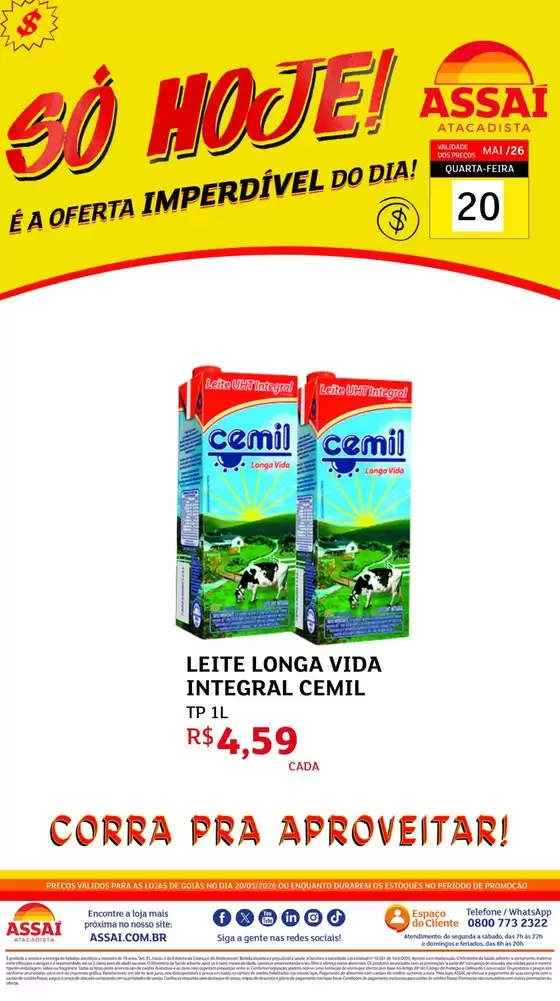 Catálogo Assaí Atacadista em Montalvânia | Encarte Assaí Atacadista 47541-768 | 2026-05-20T00:00:00.000Z - 2026-05-20T00:00:00.000Z