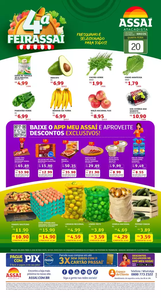 Catálogo Assaí Atacadista em Montalvânia | Encarte Assaí Atacadista 47446-73 | 2026-05-20T00:00:00.000Z - 2026-05-20T00:00:00.000Z