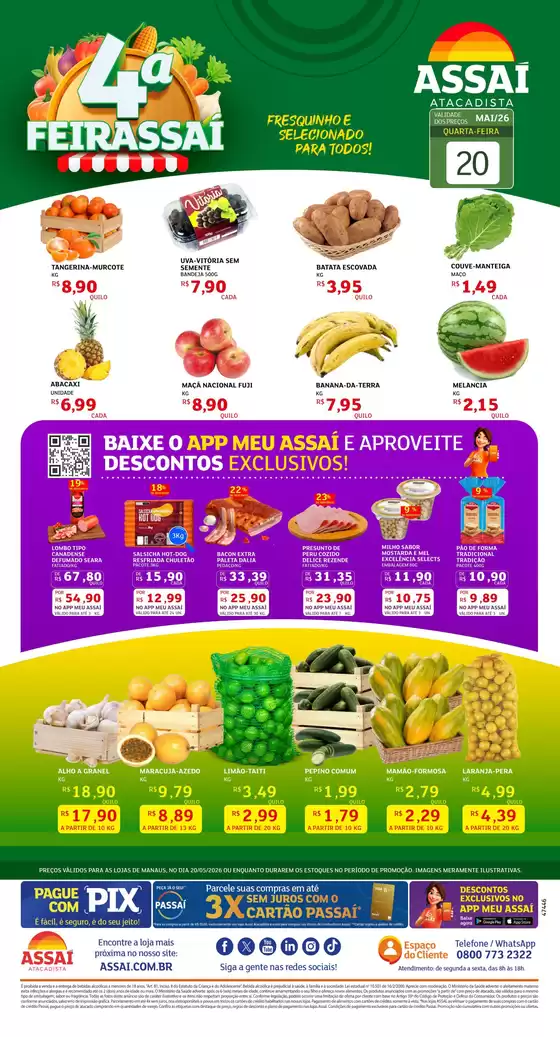 Catálogo Assaí Atacadista em Montalvânia | Encarte Assaí Atacadista 47446-74 | 2026-05-20T00:00:00.000Z - 2026-05-20T00:00:00.000Z