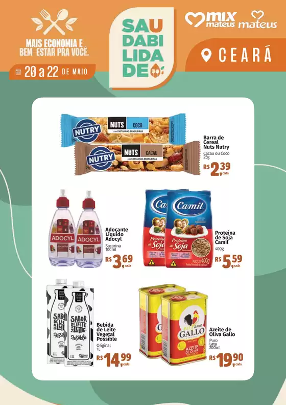Catálogo Supermercados Mateus | Saudabilidade | 2026-05-20T00:00:00.000Z - 2026-05-22T00:00:00.000Z