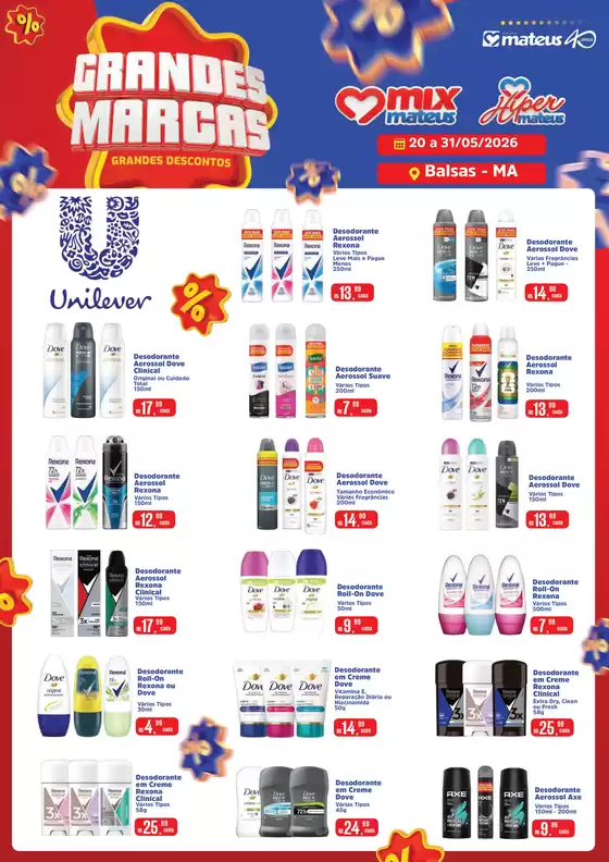Catálogo Supermercados Mateus | Exclusivo Unilever | 2026-05-20T00:00:00.000Z - 2026-05-31T00:00:00.000Z