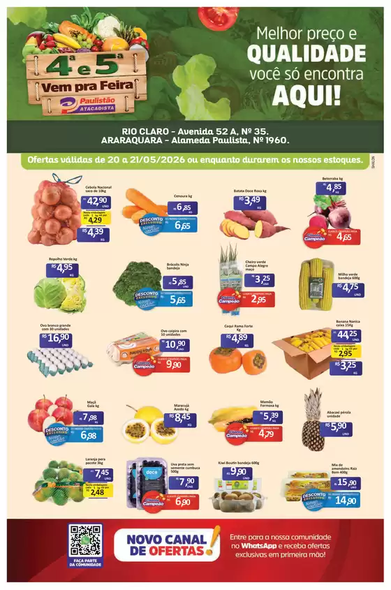 Catálogo Paulistão Atacadista | Encarte Paulistão Atacadista | 2026-05-20T00:00:00.000Z - 2026-05-21T00:00:00.000Z