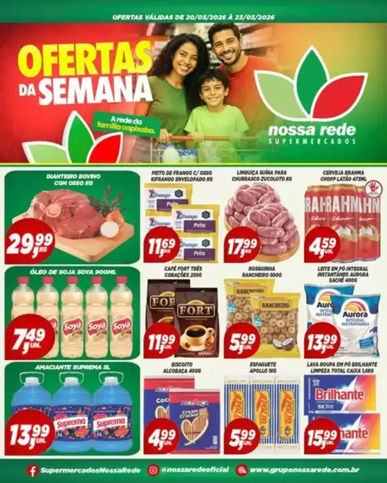 Catálogo Nossa Rede Supermercados | Ofertas Da Semana  | 2026-05-21T00:00:00.000Z - 2026-05-23T00:00:00.000Z