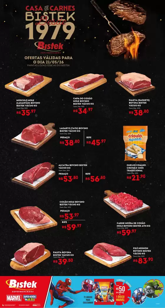 Catálogo Bistek Supermercados | Ótima oferta para todos os clientes | 2026-05-21T00:00:00.000Z - 2026-05-21T00:00:00.000Z