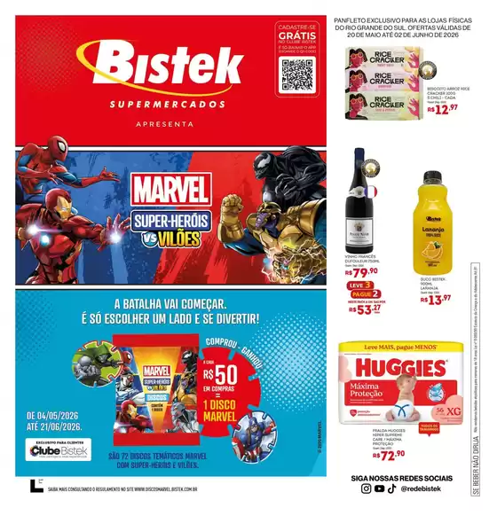 Catálogo Bistek Supermercados | Melhores ofertas e descontos | 2026-05-20T00:00:00.000Z - 2026-06-02T00:00:00.000Z