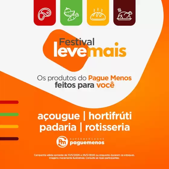 Catálogo Supermercados Pague Menos | Melhores ofertas para todos os caçadores de pechinchas | 2026-05-13T00:00:00.000Z - 2026-05-26T00:00:00.000Z