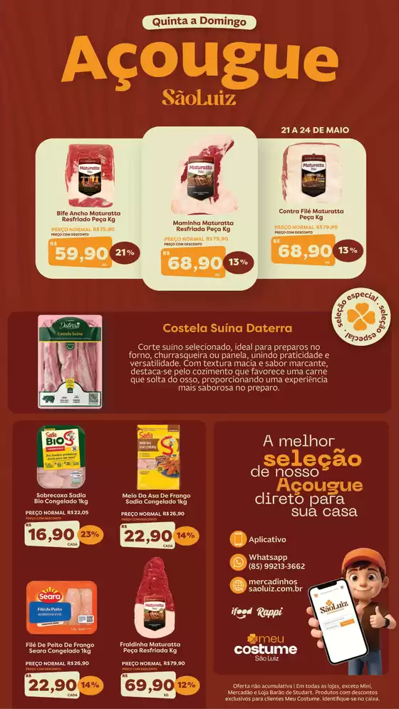 Catálogo Mercadinhos São Luiz | Açougue | 2026-05-21T00:00:00.000Z - 2026-05-24T00:00:00.000Z