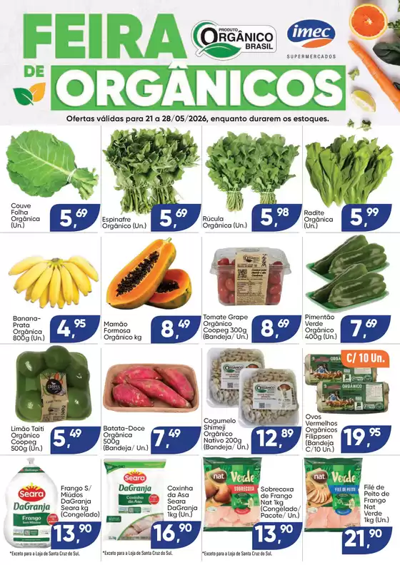 Catálogo Imec Supermercados | BAIXA 15271 IMEC Especial Organicos 21 a 28 05 2026 | 2026-05-21T00:00:00.000Z - 2026-05-28T00:00:00.000Z
