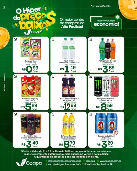 Catálogo Cocipa | Melhores ofertas para todos os caçadores de pechinchas | 2026-05-21T00:00:00.000Z - 2026-05-25T00:00:00.000Z