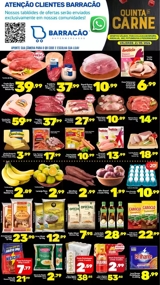 Catálogo Barracão Supermercado | Encarte Barracão Supermercado | 2026-05-21T00:00:00.000Z - 2026-05-21T00:00:00.000Z