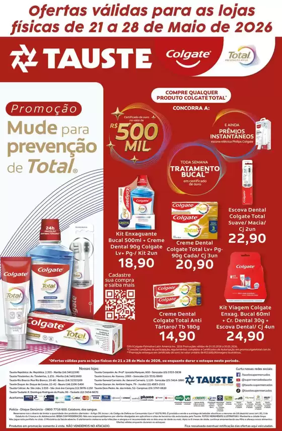 Catálogo Supermercados Tauste | Ofertas Tauste Especial Colgate | 2026-05-21T00:00:00.000Z - 2026-05-28T00:00:00.000Z