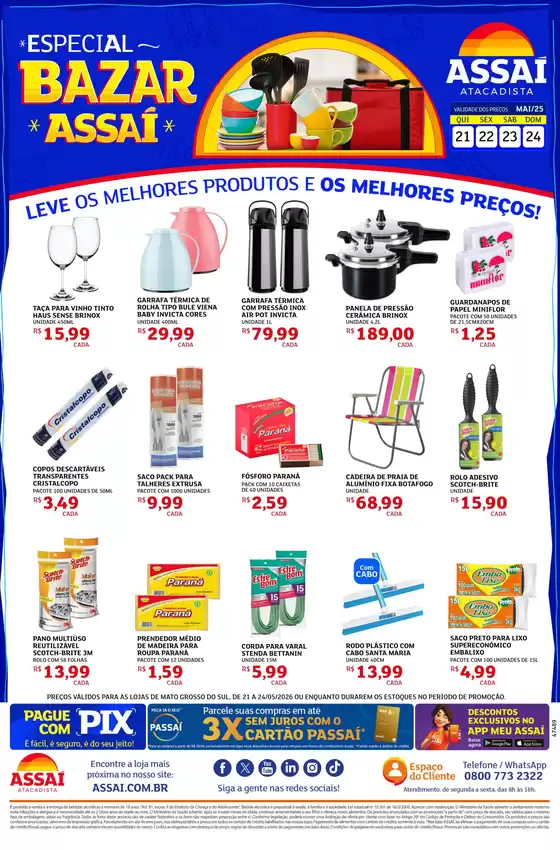Catálogo Assaí Atacadista | Encarte Assaí Atacadista 47489 | 2026-05-21T00:00:00.000Z - 2026-05-24T00:00:00.000Z