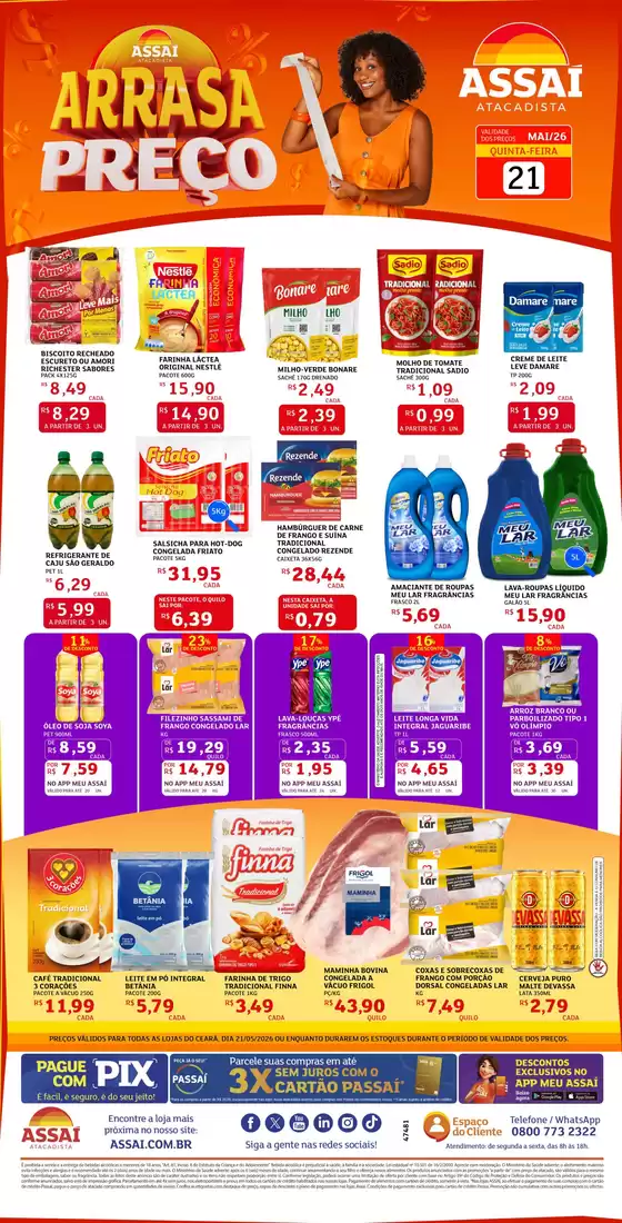 Catálogo Assaí Atacadista | Encarte Assaí Atacadista 47481-127 | 2026-05-21T00:00:00.000Z - 2026-05-21T00:00:00.000Z