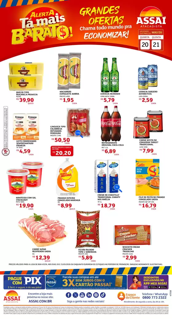 Catálogo Assaí Atacadista | Encarte Assaí Atacadista 47558-73 | 2026-05-21T00:00:00.000Z - 2026-05-21T00:00:00.000Z