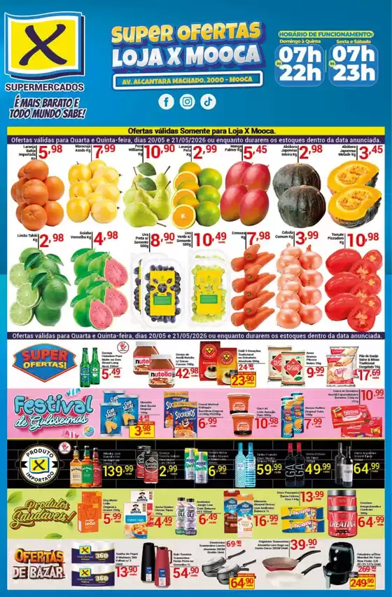 Catálogo X Supermercados | Nossas melhores ofertas para você | 2026-05-20T00:00:00.000Z - 2026-05-21T00:00:00.000Z
