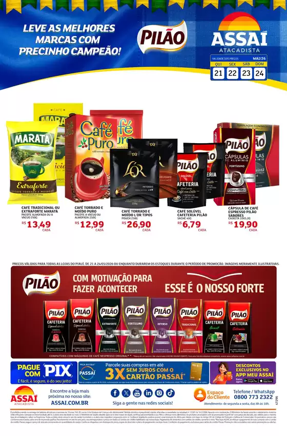 Catálogo Assaí Atacadista | Encarte Assaí Atacadista 47296-102 | 2026-05-21T00:00:00.000Z - 2026-05-24T00:00:00.000Z