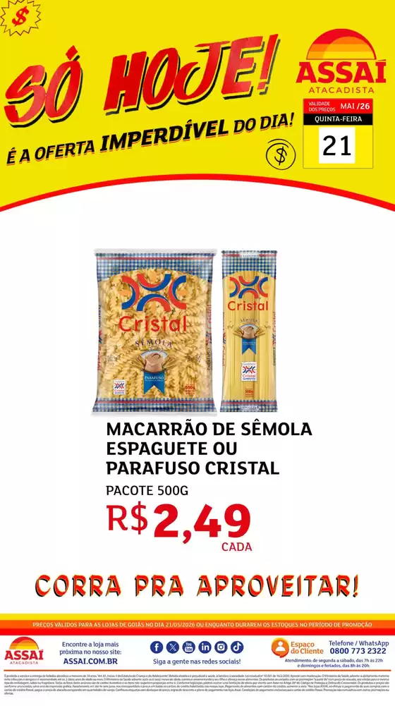Catálogo Assaí Atacadista | Encarte Assaí Atacadista 47581-768 | 2026-05-21T00:00:00.000Z - 2026-05-21T00:00:00.000Z