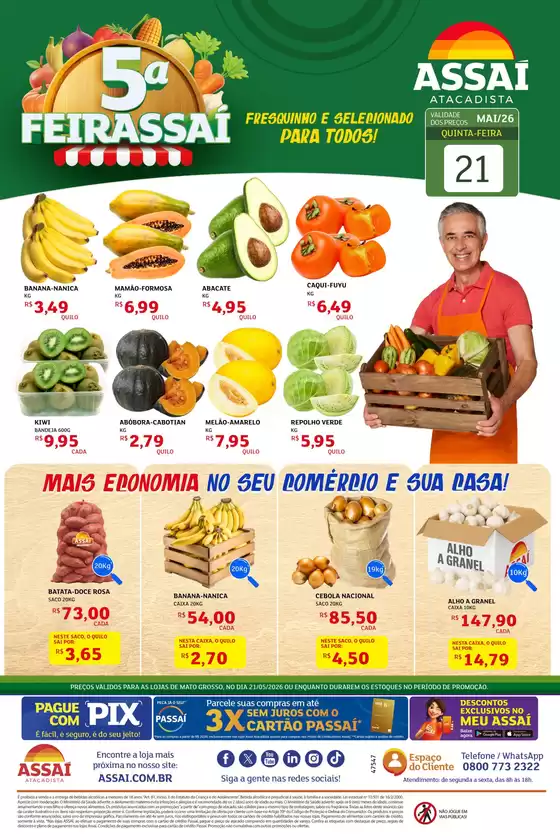 Catálogo Assaí Atacadista | Encarte Assaí Atacadista 47547-38 | 2026-05-21T00:00:00.000Z - 2026-05-21T00:00:00.000Z