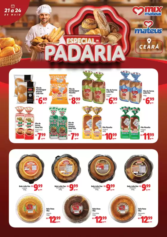Catálogo Supermercados Mateus | Especial Padaria | 2026-05-21T00:00:00.000Z - 2026-05-24T00:00:00.000Z